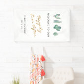 多肉植物が緑に染まった後も幸せに 横断幕 (インサイチュ)