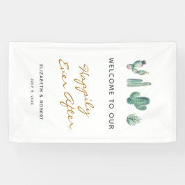 多肉植物が緑に染まった後も幸せに 横断幕