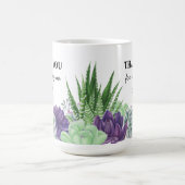 多肉植物で成長を助けてくれてありがとう コーヒーマグカップ (中央)