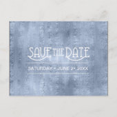 多肉植物とスパークルでお知らせ ブルー ID515 案内ポストカード (正面)