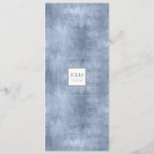 多肉植物とスパークル結婚のメニューブルーID515 メニュー (裏面)