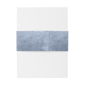 多肉植物とスパークル結婚の埃っぽいブルーID515 招待状ベリーバンド (裏面例)