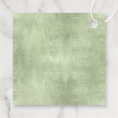 多肉植物とスパークル結婚の緑ID515 フェイバータグ (裏面)