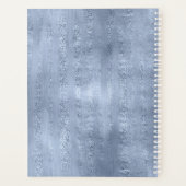 多肉植物とスパークル結婚の青ID515 プランナー手帳 (裏面)