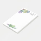 多肉植物とスパークル結婚のID515 ポストイット (アングル)