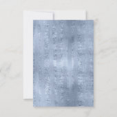 多肉植物とスパークル詳細挿入 青 ID515 招待状 (裏面)