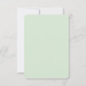 多肉植物と緑の金ゴールド幾何学的 出欠カード (裏面)