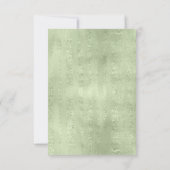 多肉植物と輝く結婚式RSVP緑ID515 出欠カード (裏面)