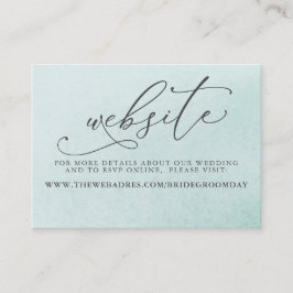 多肉植物と金ゴールド結婚のウェブサイト 名刺