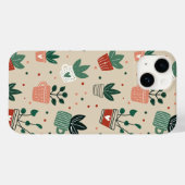 多肉植物のイラストがプリントされたiPhoneケース Case-Mate iPhoneケース (裏面 (横))