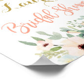 多肉植物のウェルカムサイン（結婚式前会） ポスター (角)