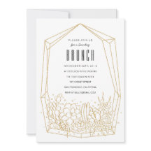 多肉植物のテラリウムでのランチ / パーティーの招待状