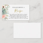 多肉植物のブライズシャワー レシピ カード リクエスト (正面/裏面)