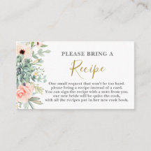 多肉植物のブライズシャワー レシピ カード リクエスト