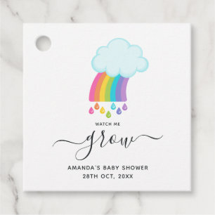 多肉植物の天国 見てね 成長 Baby Shower フェイバータグ