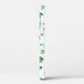 多肉植物の庭園:水彩シームレスな背景。 Case-Mate iPhoneケース (裏面 / 左)