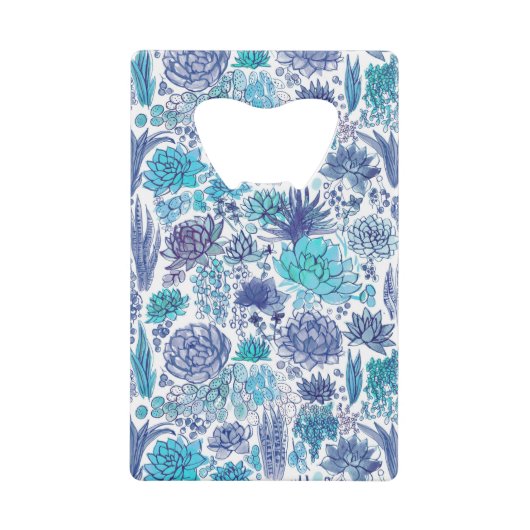 多肉植物の庭 クレジットカード栓抜き (正面)