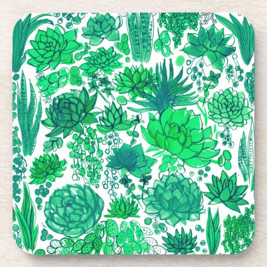多肉植物の庭 コースター (正面)