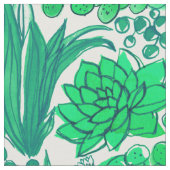 多肉植物の庭 ファブリック (クローズアップ)