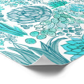 多肉植物の庭 ポスター (角)