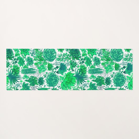 多肉植物の庭 ヨガマット (裏面(横))