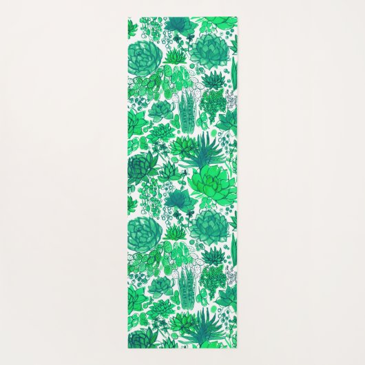 多肉植物の庭 ヨガマット (裏面)