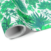 多肉植物の庭 ラッピングペーパー (ロールコーナー)