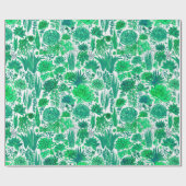 多肉植物の庭 ラッピングペーパー (フラット)