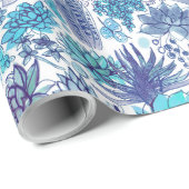 多肉植物の庭 ラッピングペーパー (ロールコーナー)