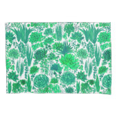 多肉植物の庭 枕カバー (正面左)