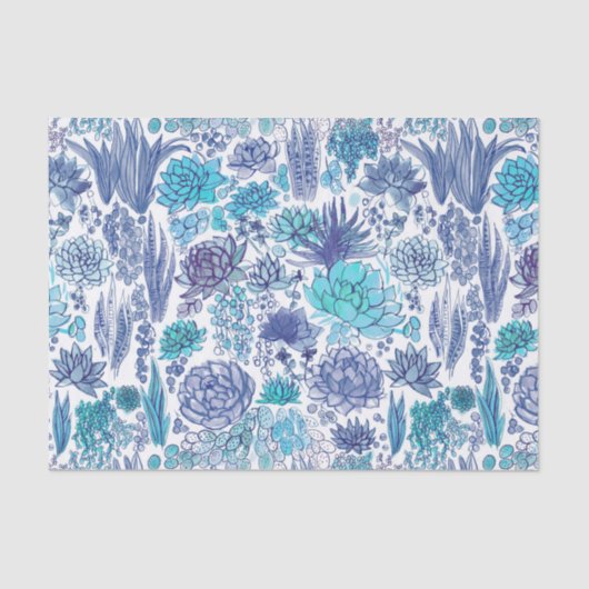 多肉植物の庭 薄葉紙 (正面)