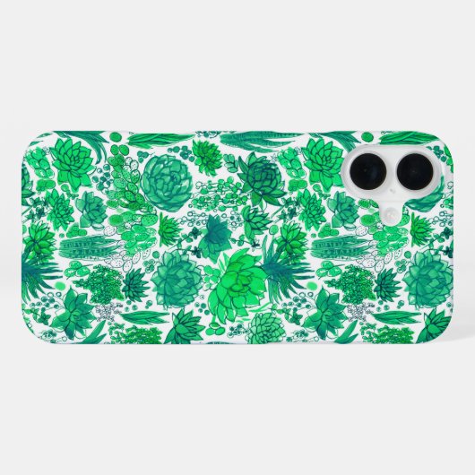 多肉植物の庭 iPhoneケース (裏面横)