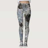 多肉植物の植物学的なシルバーブルー レギンス (正面)