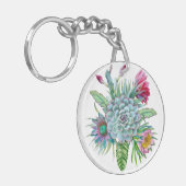 多肉植物の熱帯庭園 キーホルダー (正面左)