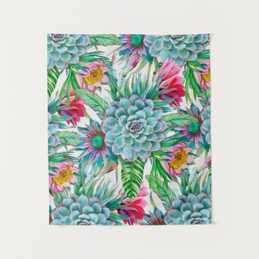 多肉植物の熱帯庭園 タペストリー (正面)