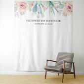 多肉植物の結婚式の背景。サボテンの背景 タペストリー (インサイチュ)