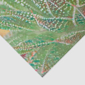 多肉植物の緑のステンドグラスアート 薄葉紙 (詳細)