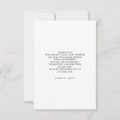 多肉植物の緑の赤ちゃんシャワーありがとう サンキューカード (裏面)