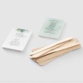 多肉植物の緑結婚式 プログラムハンドファン ハンドファン (組立なし)