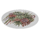 多肉植物の花束 グリーン ピンク カッティングボード (角)
