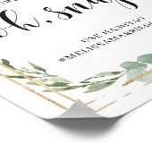 多肉植物の葉は愛の徴候を捉える ポスター (角)