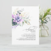 多肉植物の金ゴールド葉リハーサルディナー 招待状 (スタンド正面)