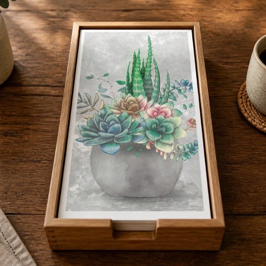 多肉植物の鉢のイラスト