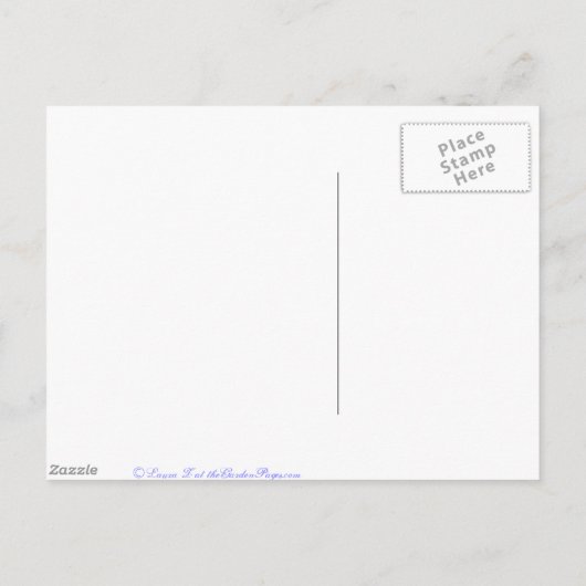 多肉植物ガーデン空白のハガキ ポストカード (裏面)