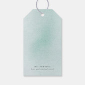 多肉植物グリーンリーと金ゴールドカボチャ秋 ギフトタグ (裏面)