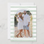 多肉植物サボテンポットウッドブライダルシャワー 招待状 (裏面)