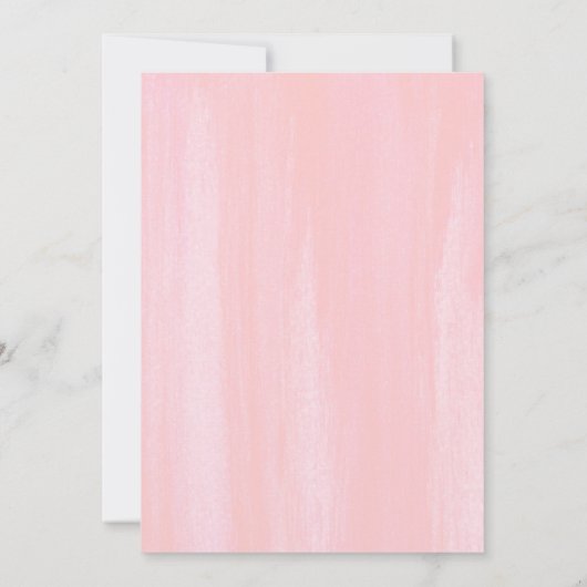 多肉植物ピンクの花のモダン《キリスト教》洗礼式や命名式 招待状 (裏面)