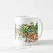 多肉植物プランターボックス コーヒーマグカップ (正面右)