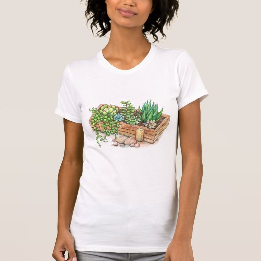 多肉植物プランターボックス Tシャツ (正面)