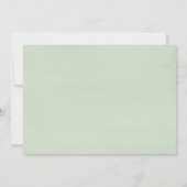 多肉植物緑色水結婚色 招待状 (裏面)